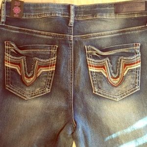 Boho Hydraulic Skinny Jeans